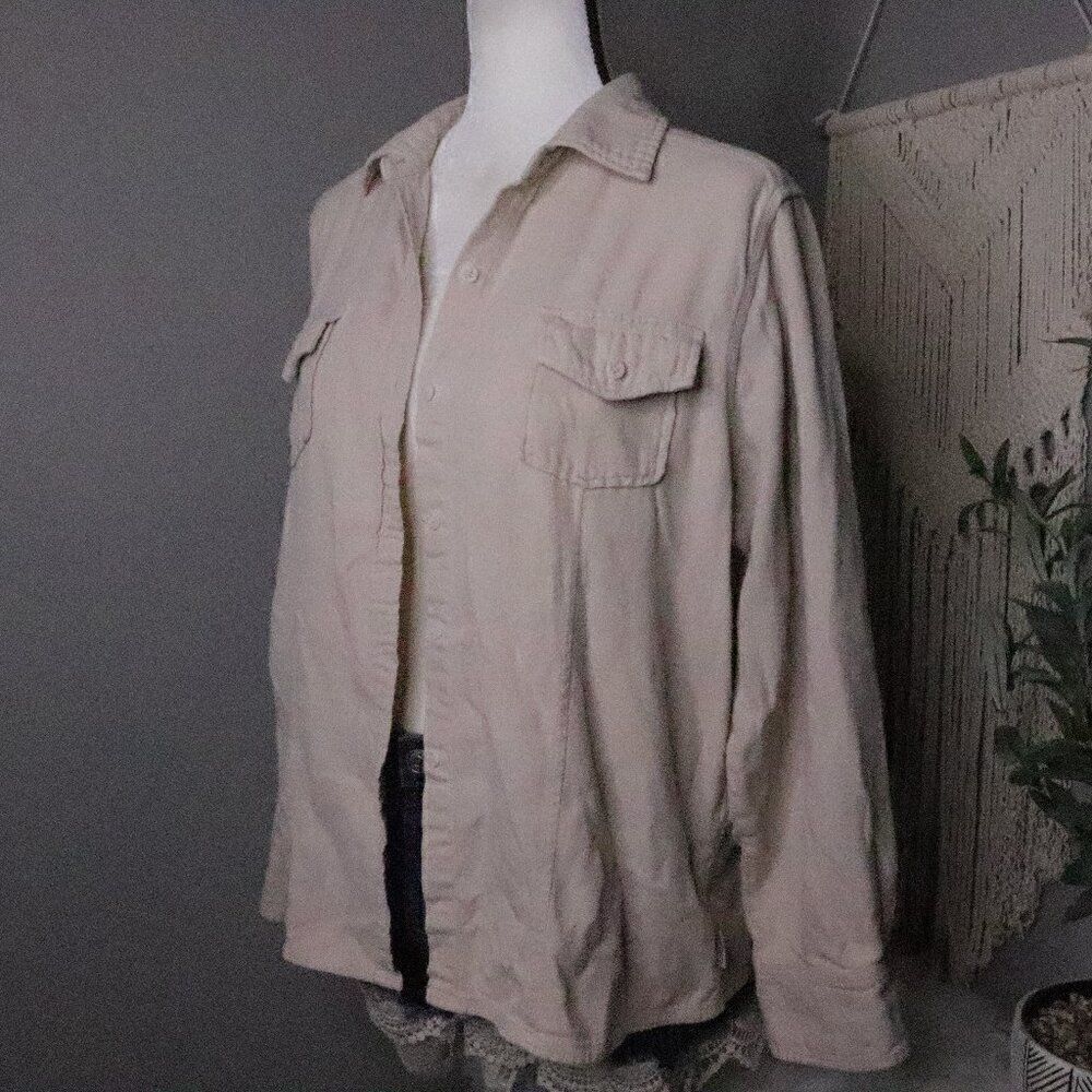 Vintage Woolrich | Cotton Button Up Shirt Shacket Large